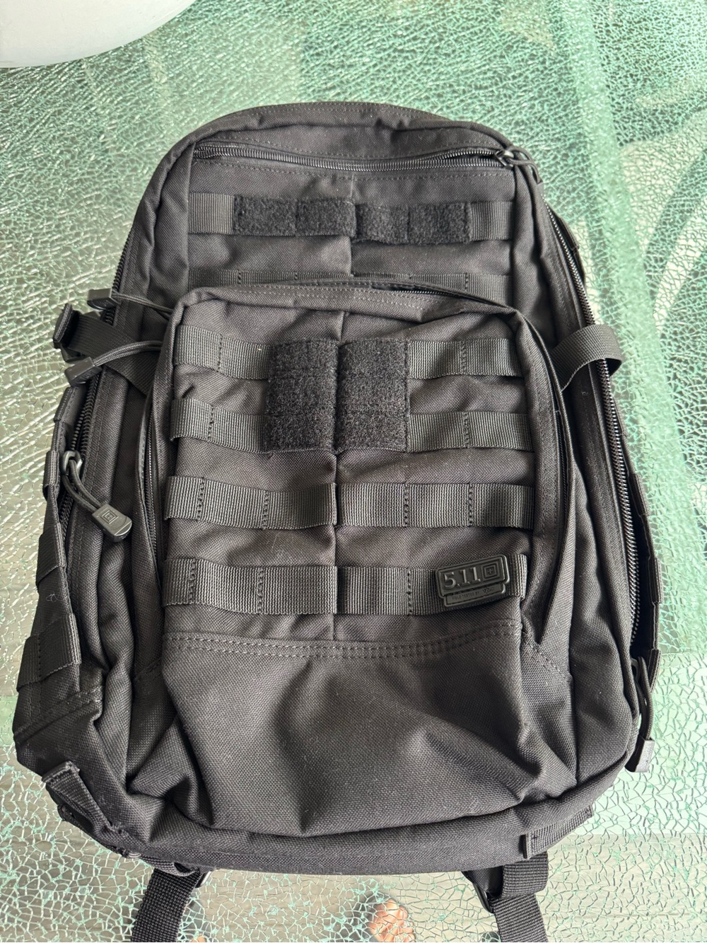 5.11 Tactical Black MOLLE Backpack with Front Utility Pouch